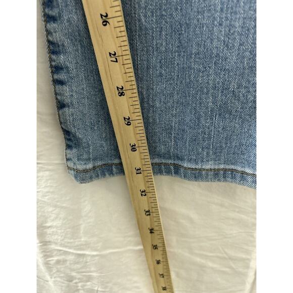 Levis Womens Blue 519 Low Flare Stretch Denim Jean Pants Size 11 JR M - Picture 8 of 13